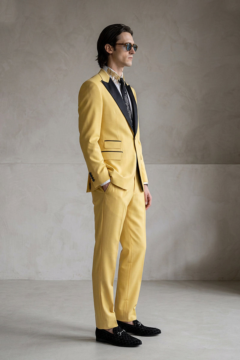 Yellow 30% Merino Wool Suits