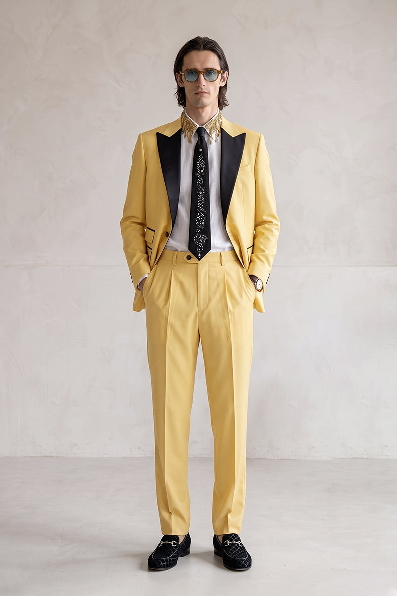 Yellow 30% Merino Wool Suits