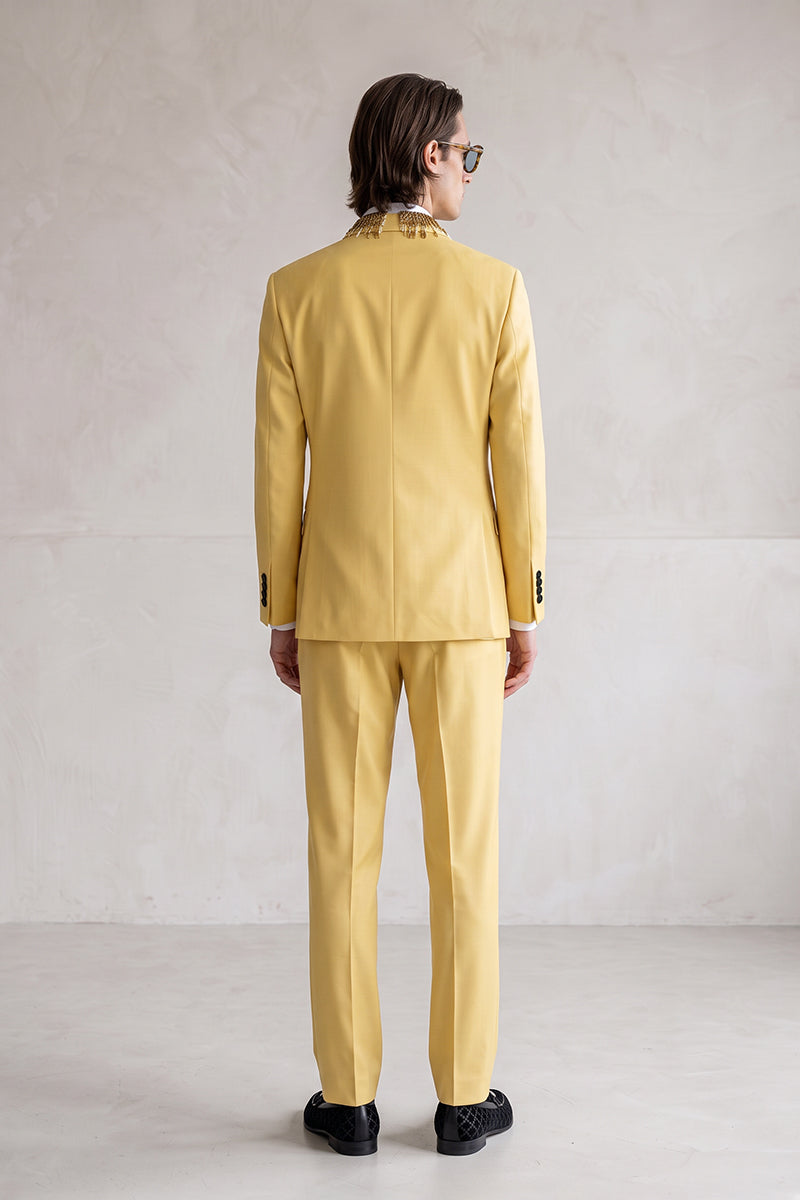 Yellow 30% Merino Wool Suits