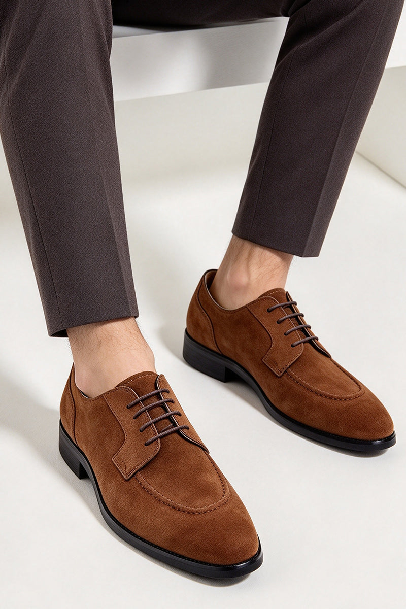 Men's Brown Dark Coffee Oxfords Shoes