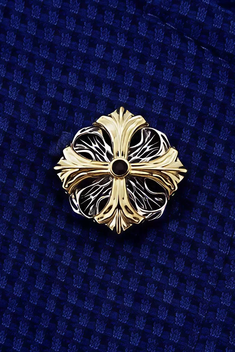 Men Vintage Prometheus Gold Plated Lapel pin