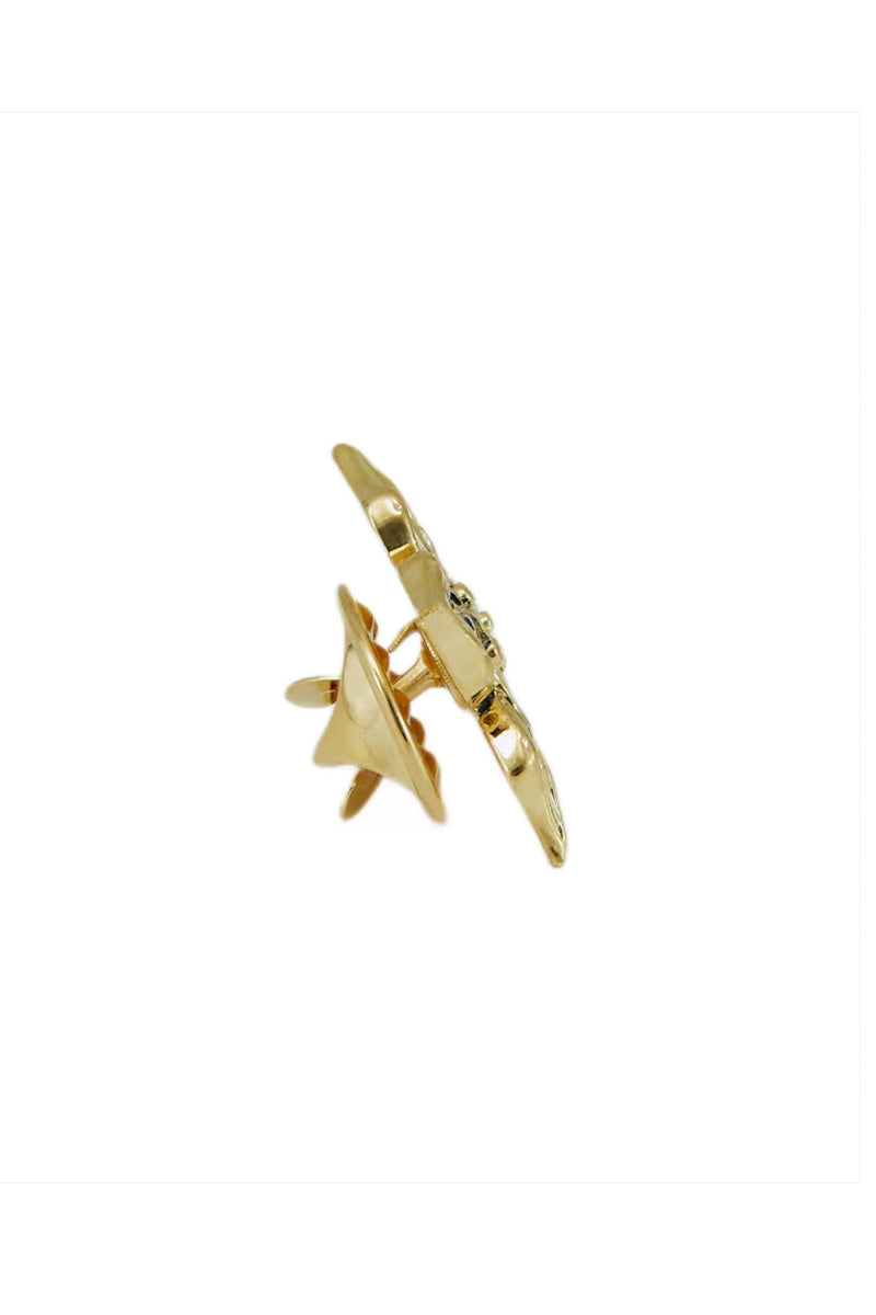 Men Vintage Gold Plated Lapel pin