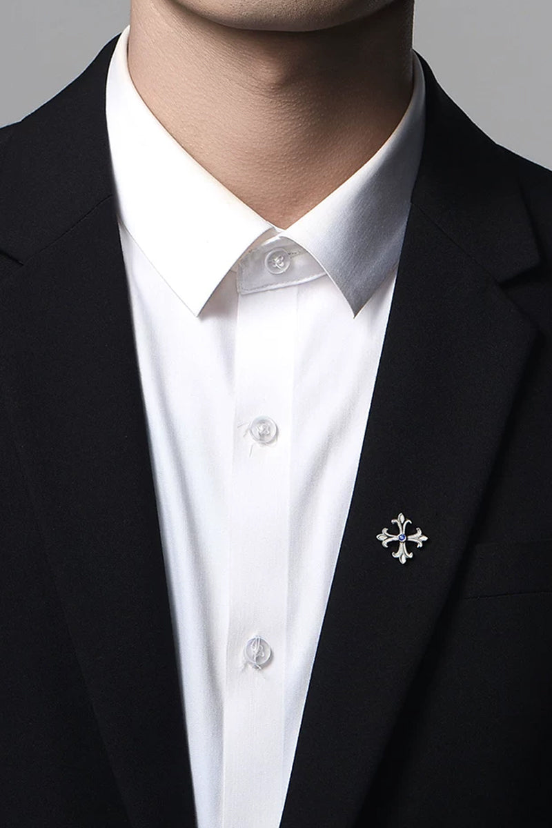 Men 925 Sliver Lapel pin