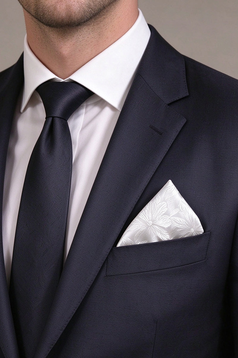 Men's White Pocket Squares
