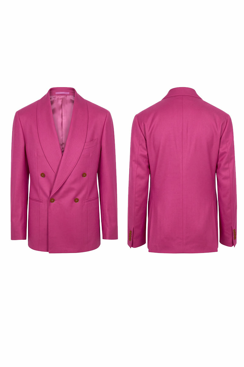 Fuchsia 100% Merino Wool Blazers