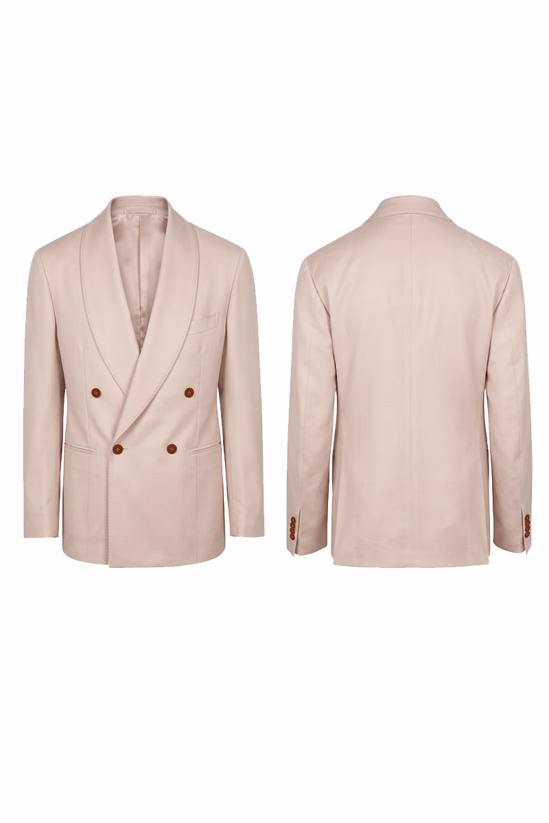Pink 100% Merino Wool Blazers