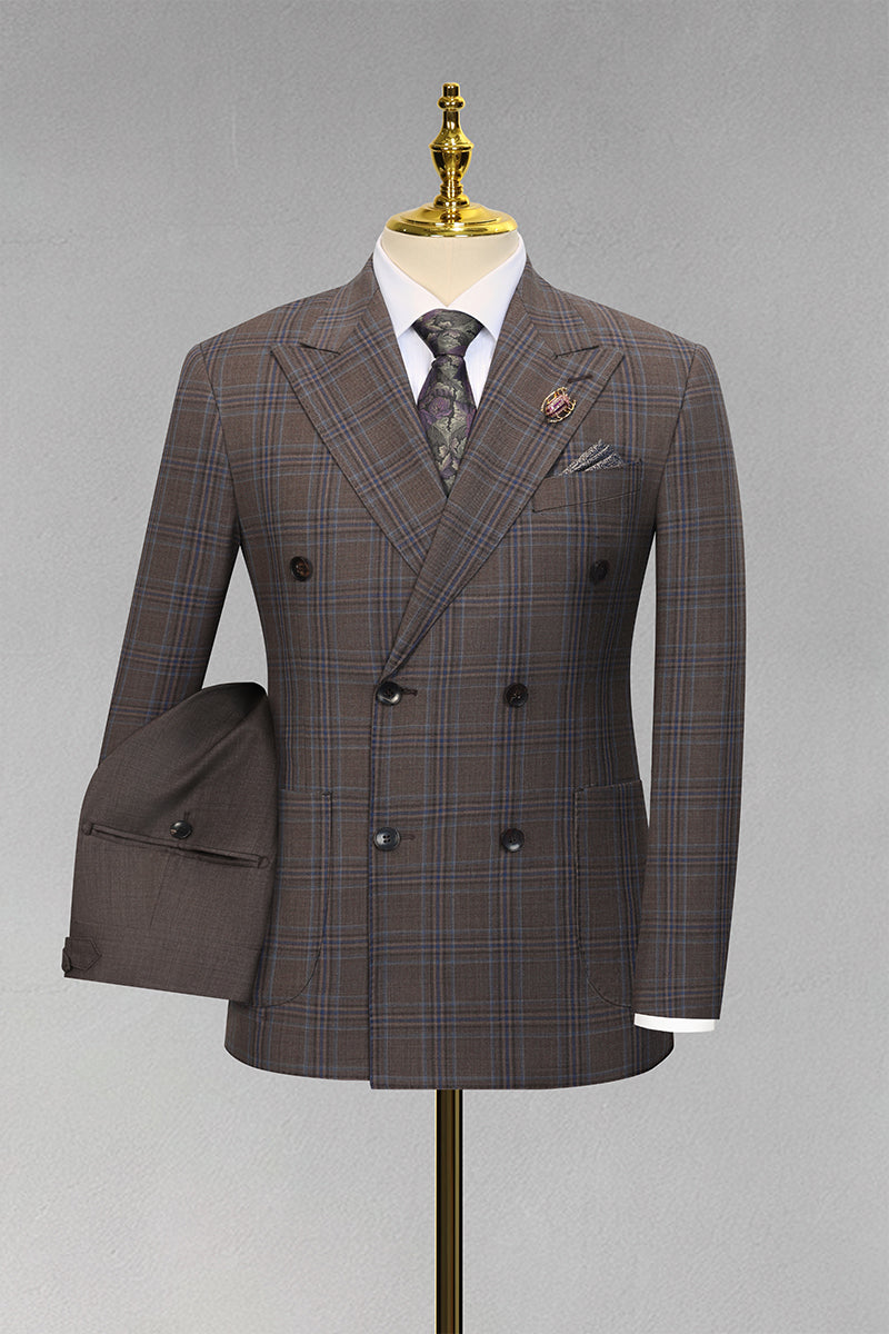 Brown 50% Merino Wool Suits