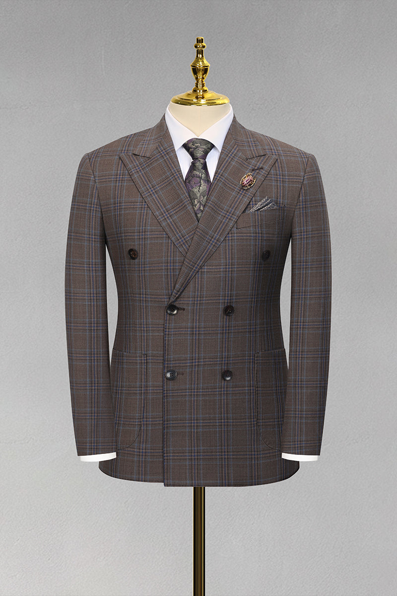 Brown 50% Merino Wool Suits