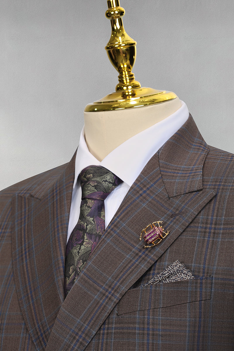 Brown 50% Merino Wool Suits
