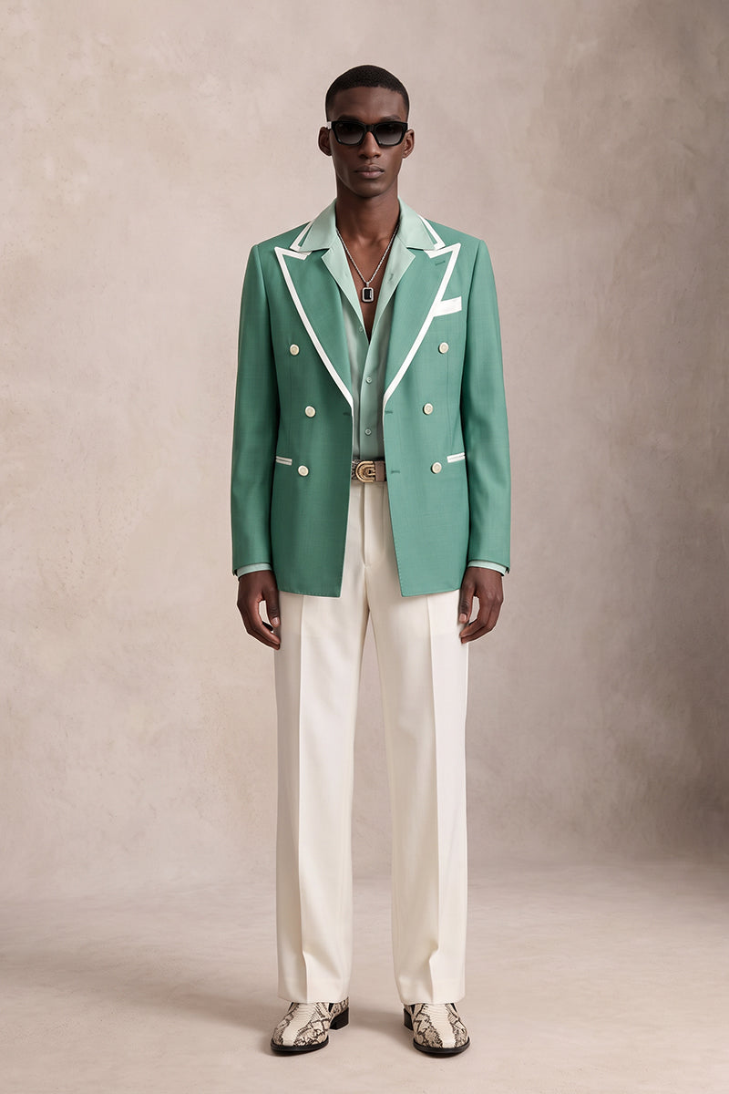 Green 30% Merino Blazers