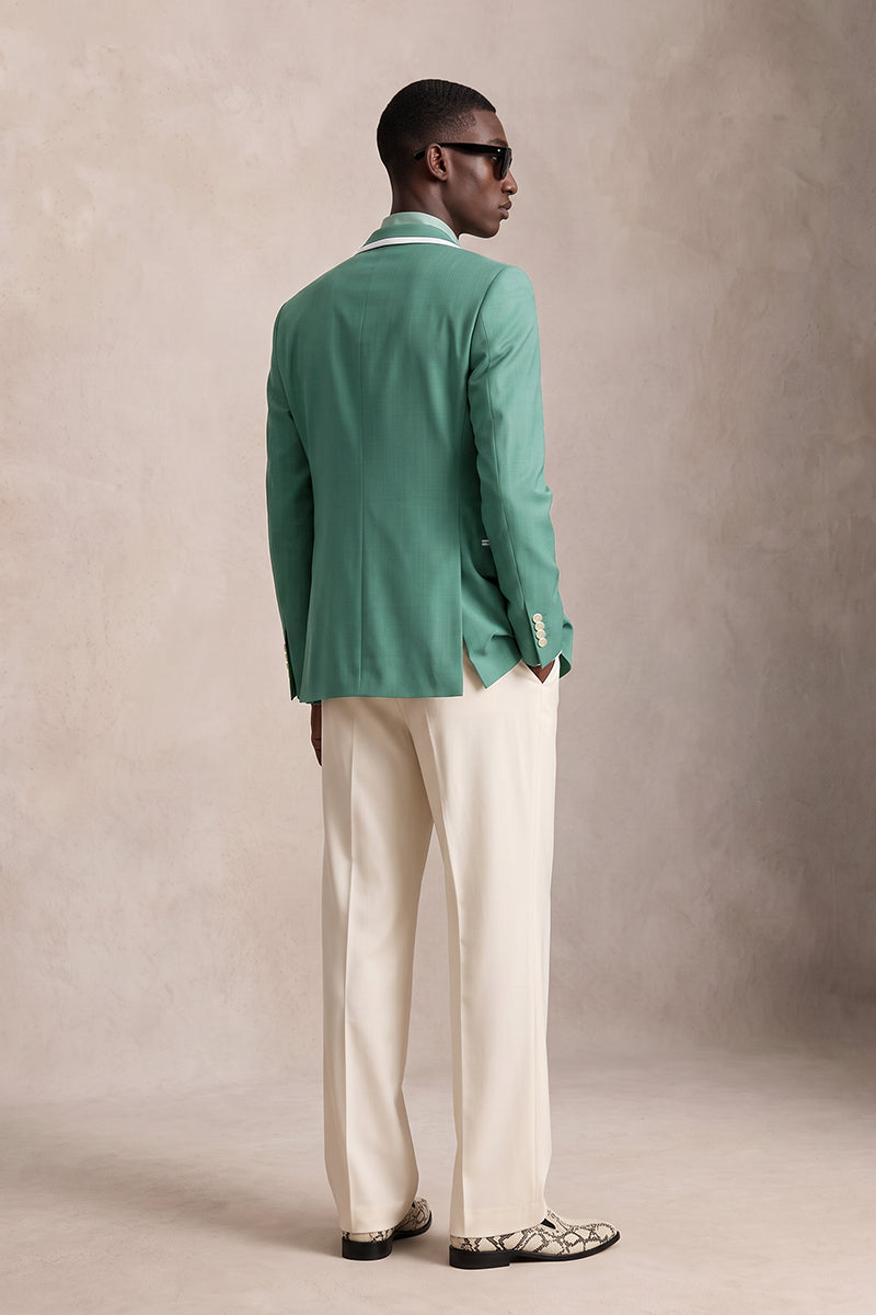 Green 30% Merino Blazers