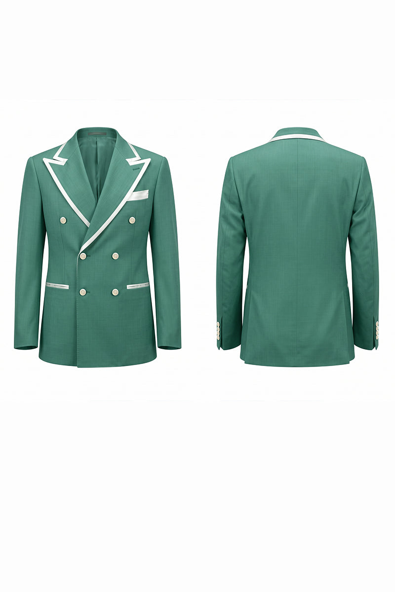 Green 30% Merino Blazers