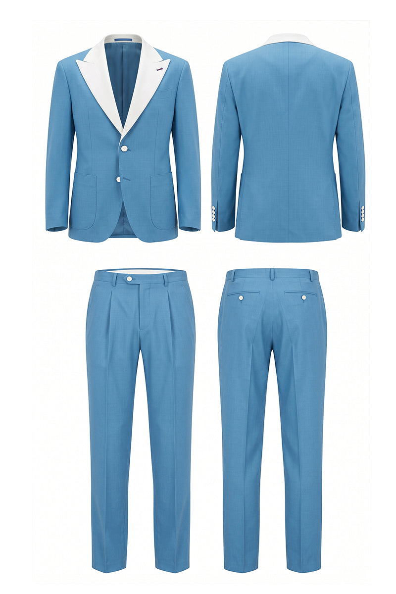 Blue 30% Merino Wool Suits
