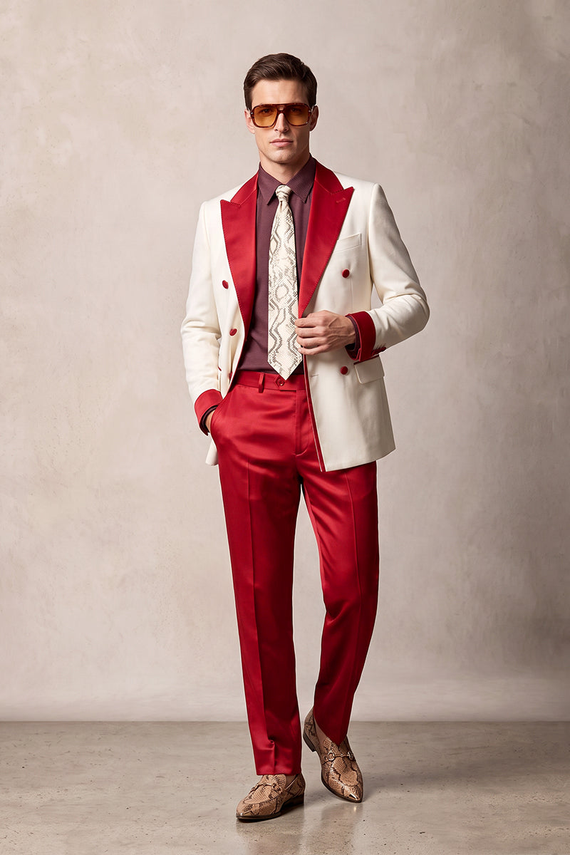 Off White 30% Merino Wool Blazers