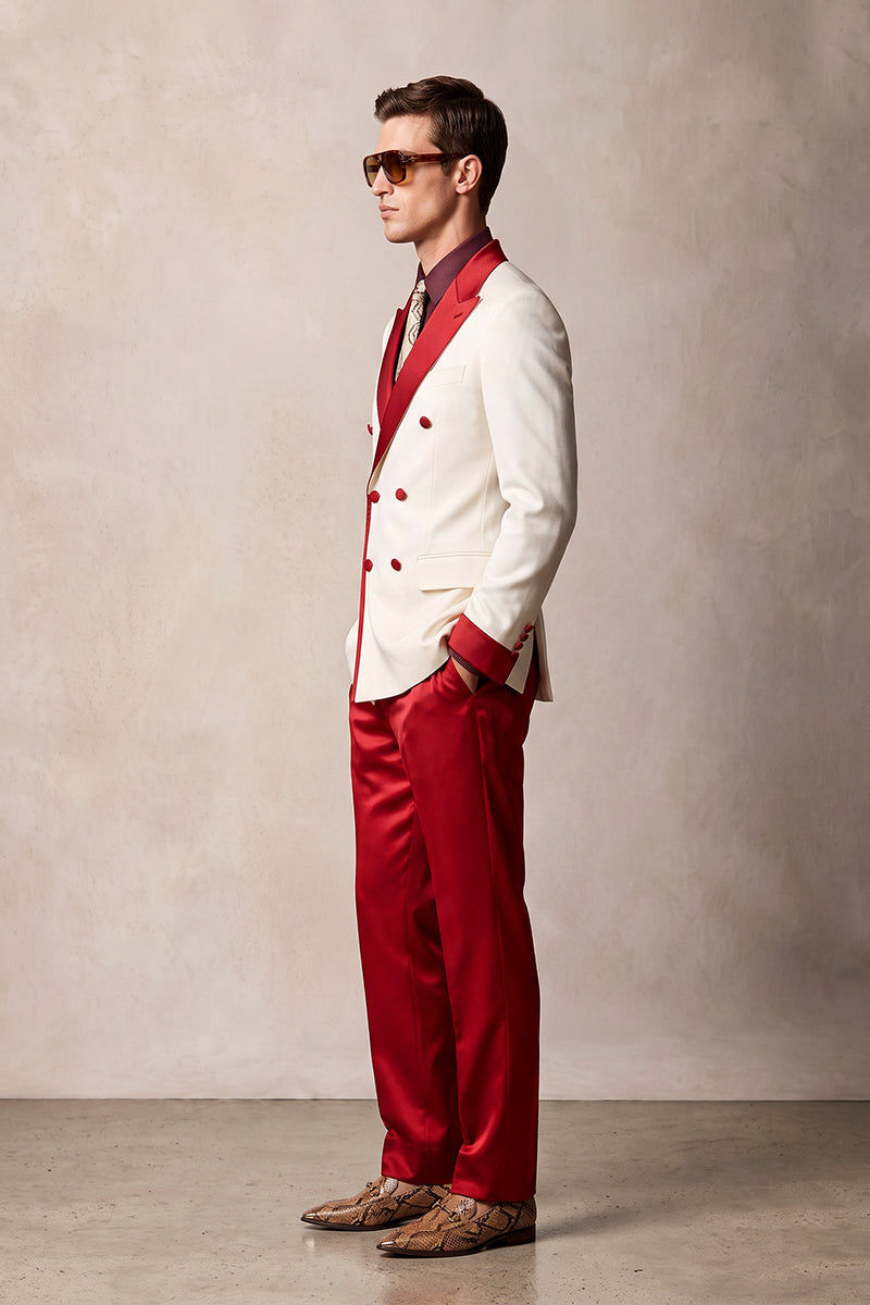 Off White 30% Merino Wool Blazers