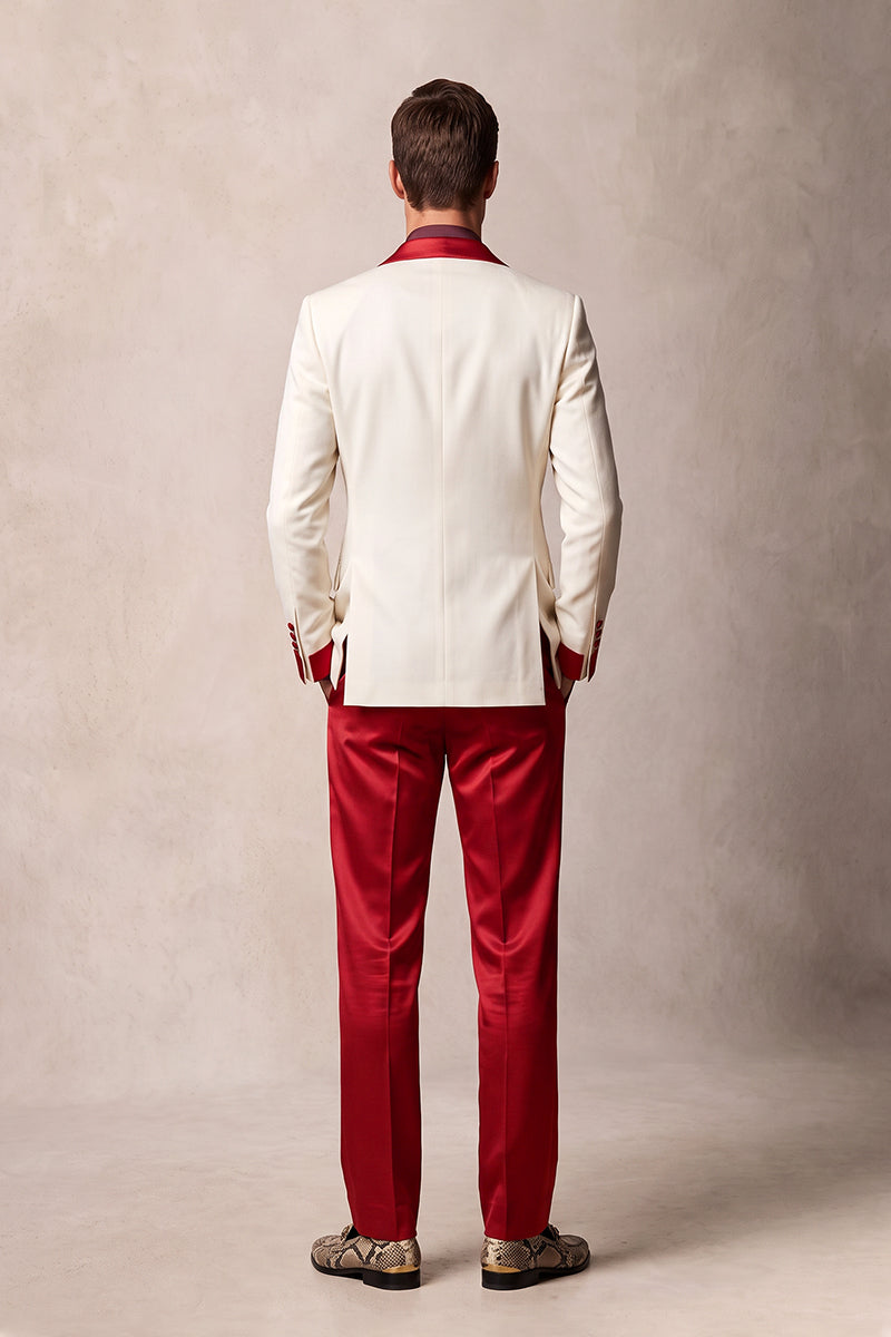 Off White 30% Merino Wool Blazers