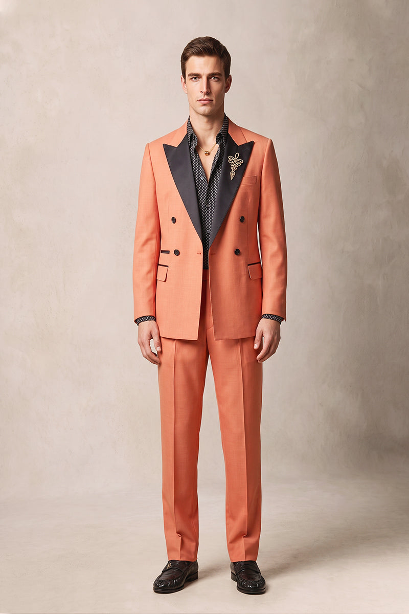 Orange 30% Merino Wool Suits