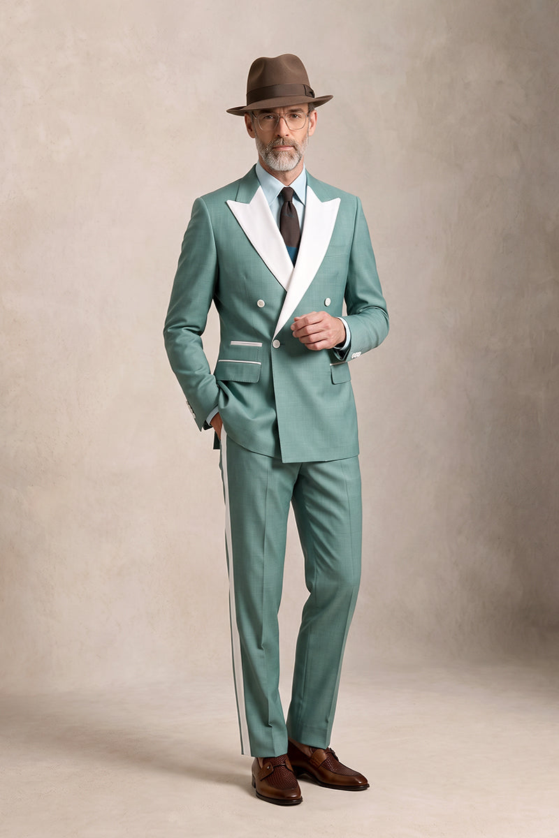 Sage Green 30% Merino Wool Suits