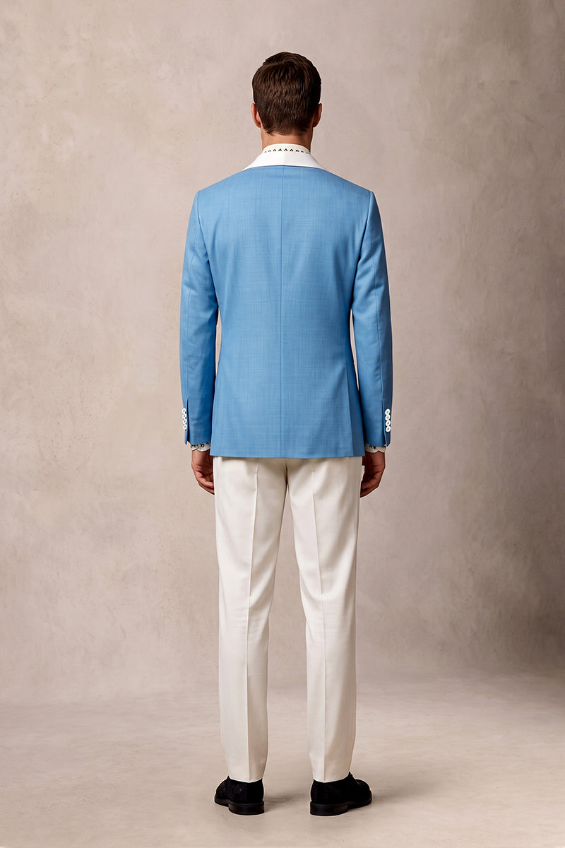 Sky Blue 30% Merino Wool Suits