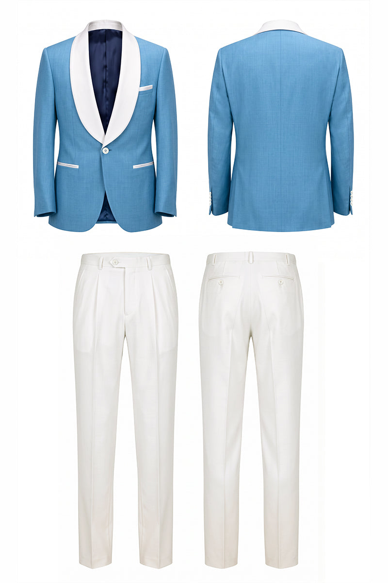 Sky Blue 30% Merino Wool Suits