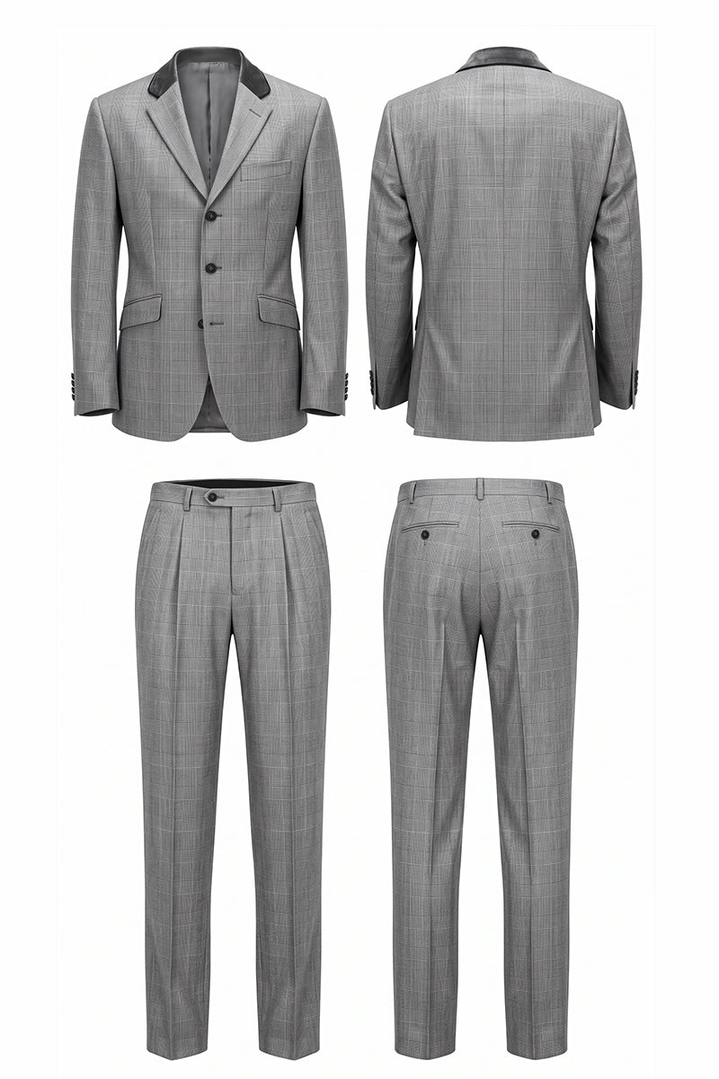 Gray 50% Merino Wool Suits