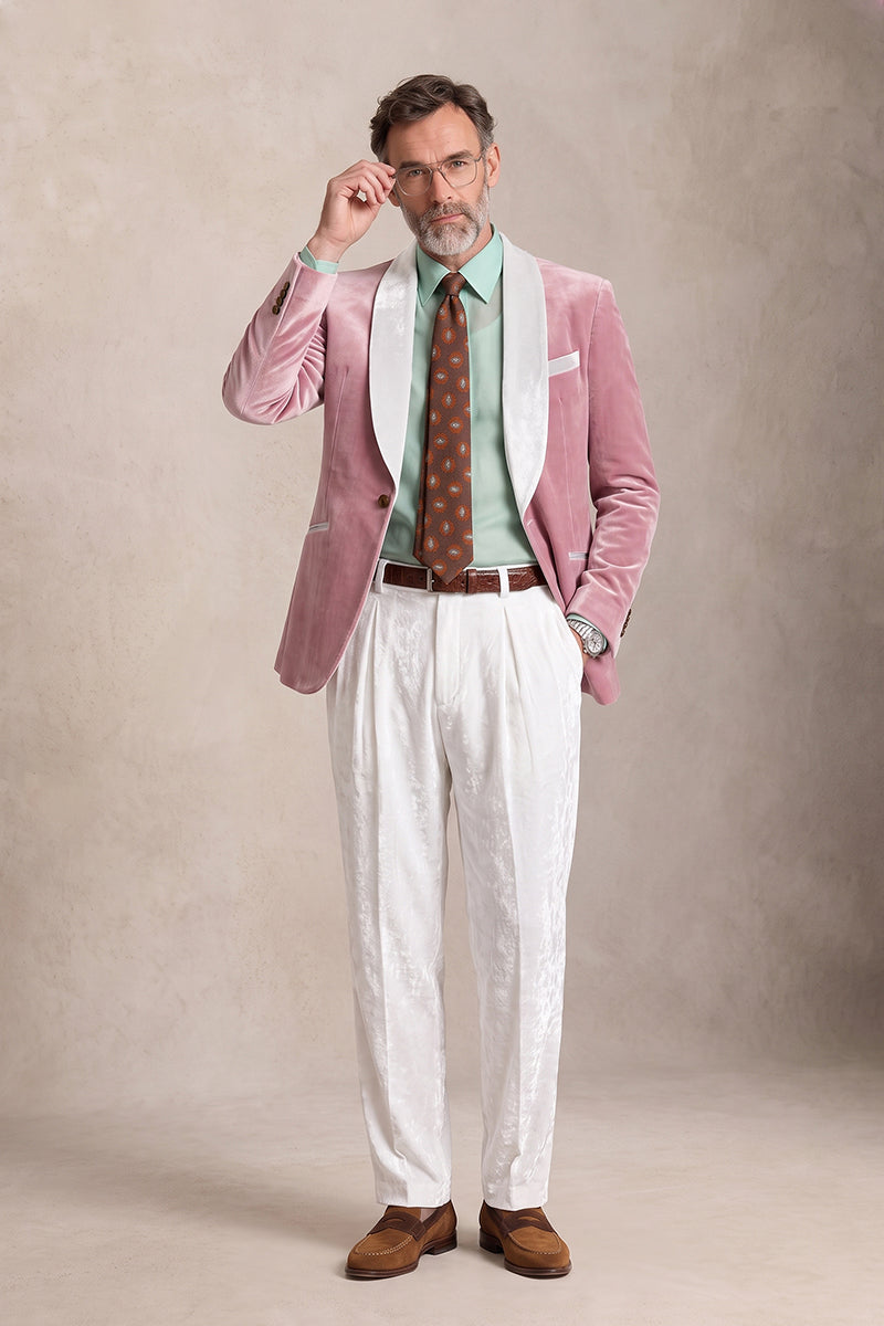 Dusty Pink  100% Velvet Suits