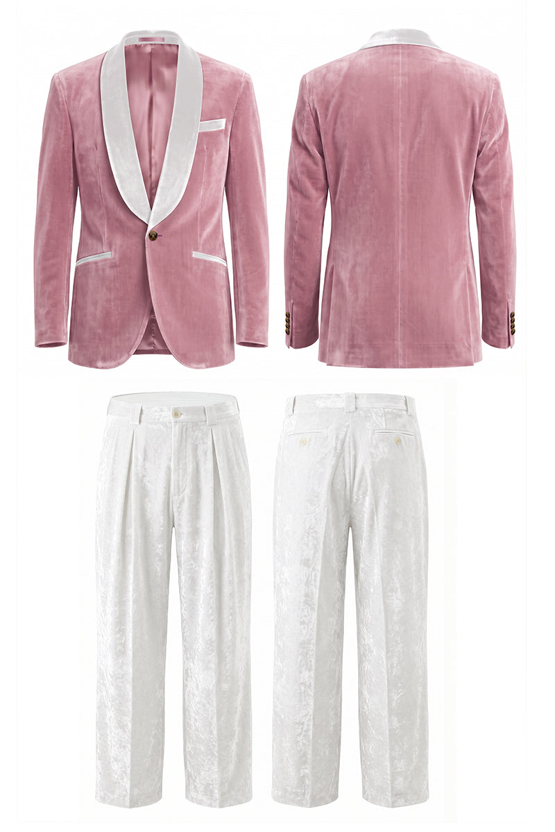Dusty Pink  100% Velvet Suits