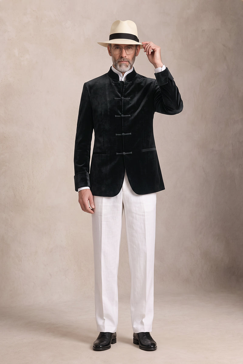 Black 100% Velvet Blazers