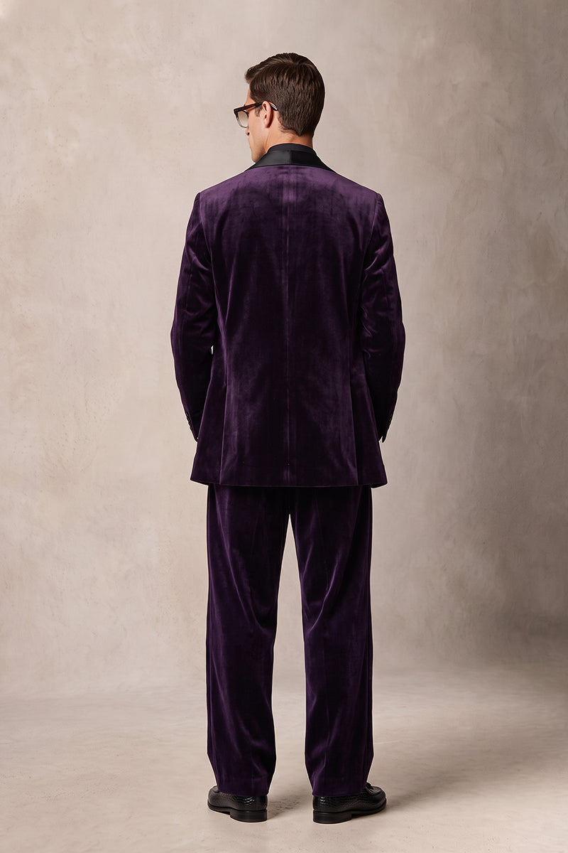 Deep Purple 100% Velvet Blazers