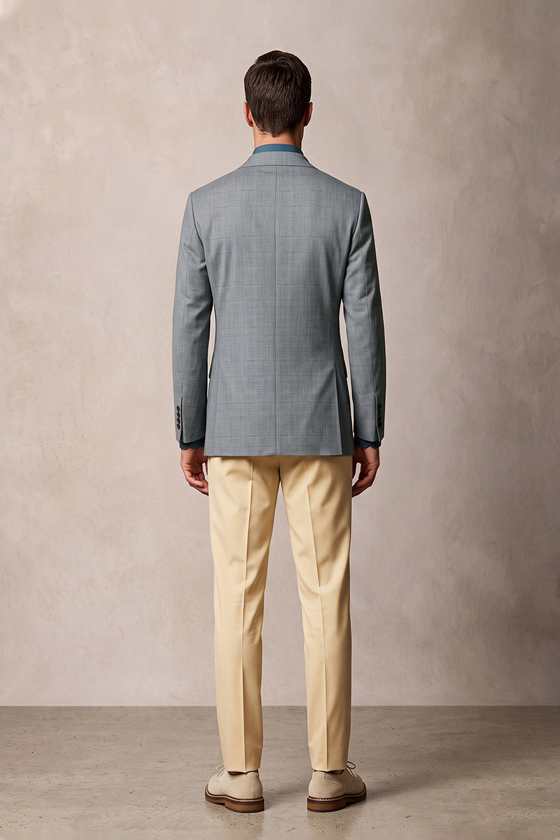 Gray 70% Merino Wool Blazers