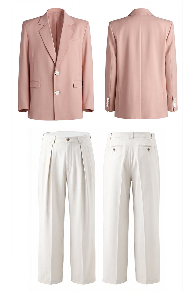 Pink 30% Merino Wool Suits