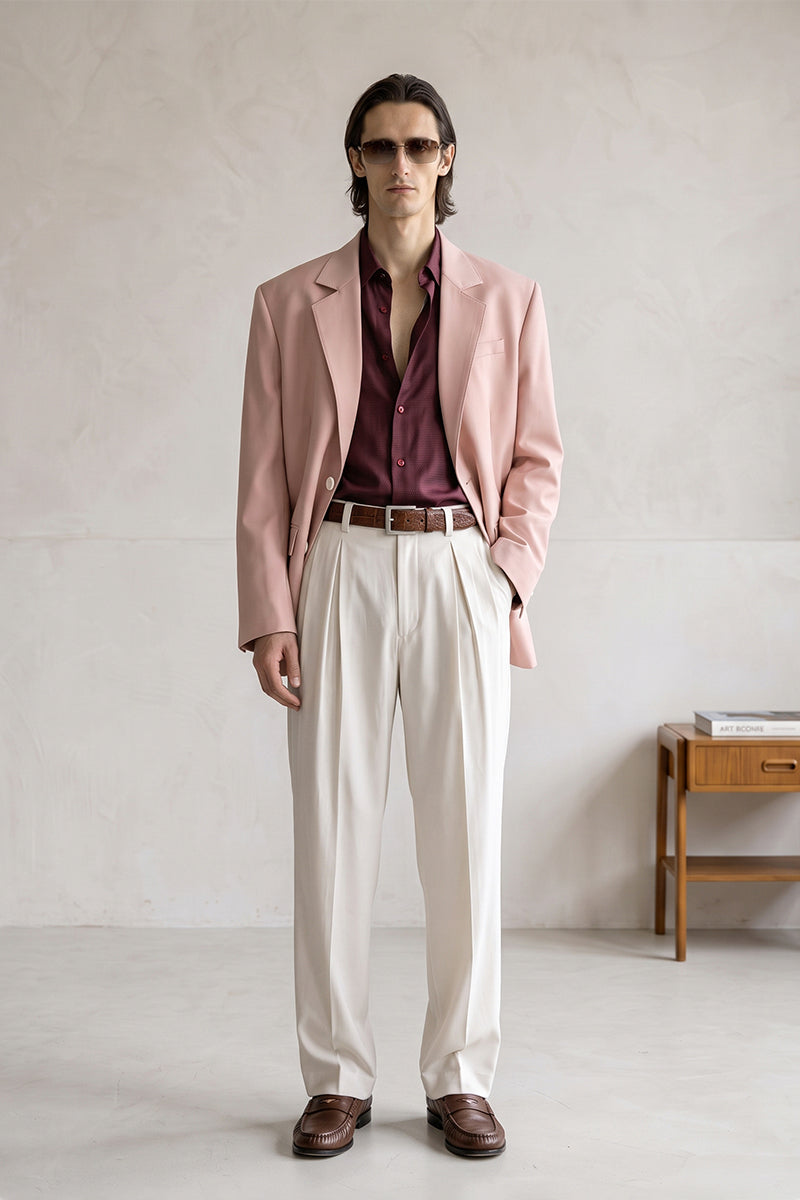 Pink 30% Merino Wool Suits