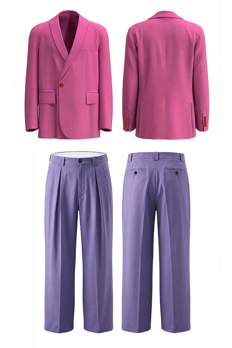 Fuchsia Pink 30% Merino Wool Suits