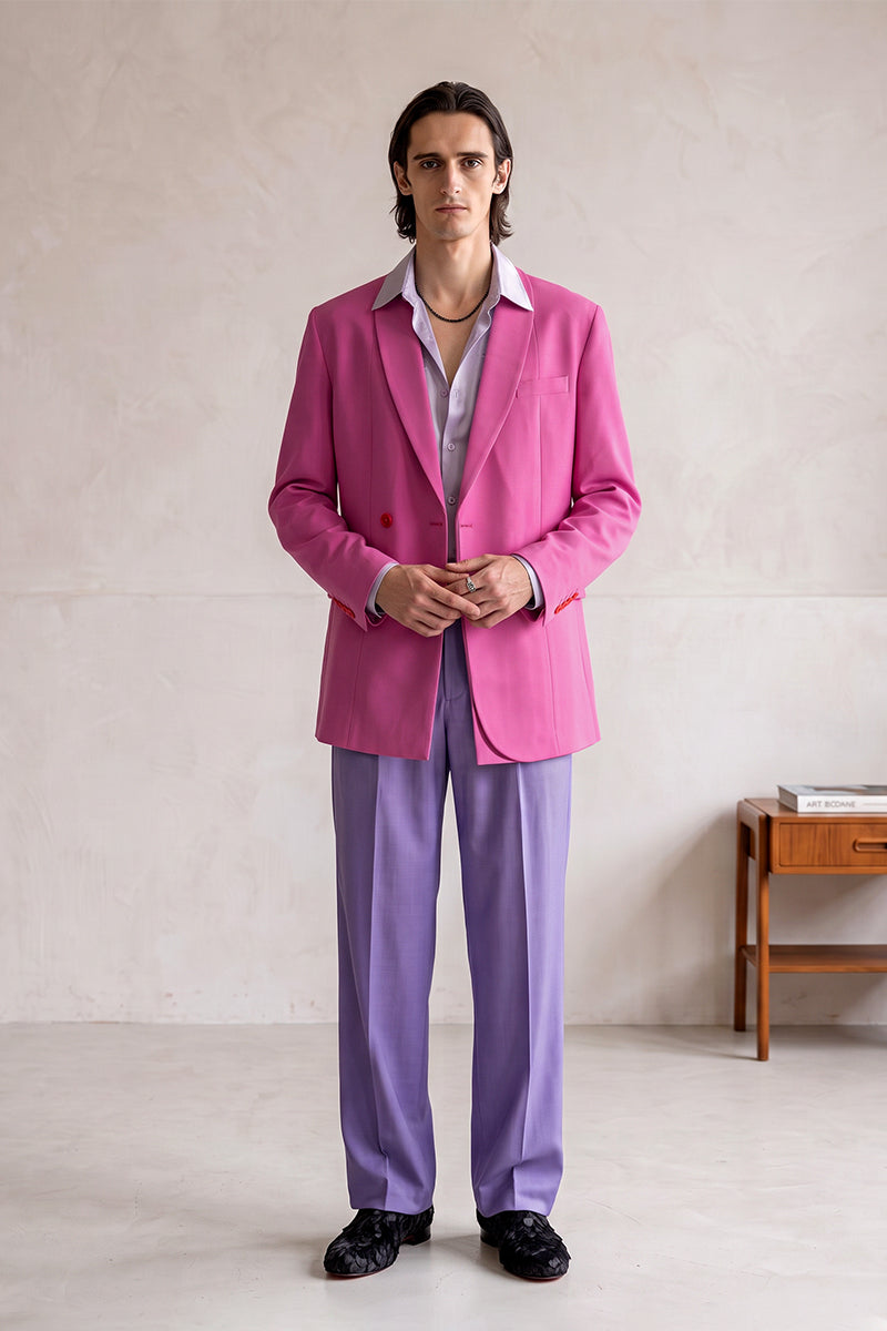 Fuchsia Pink 30% Merino Wool Suits
