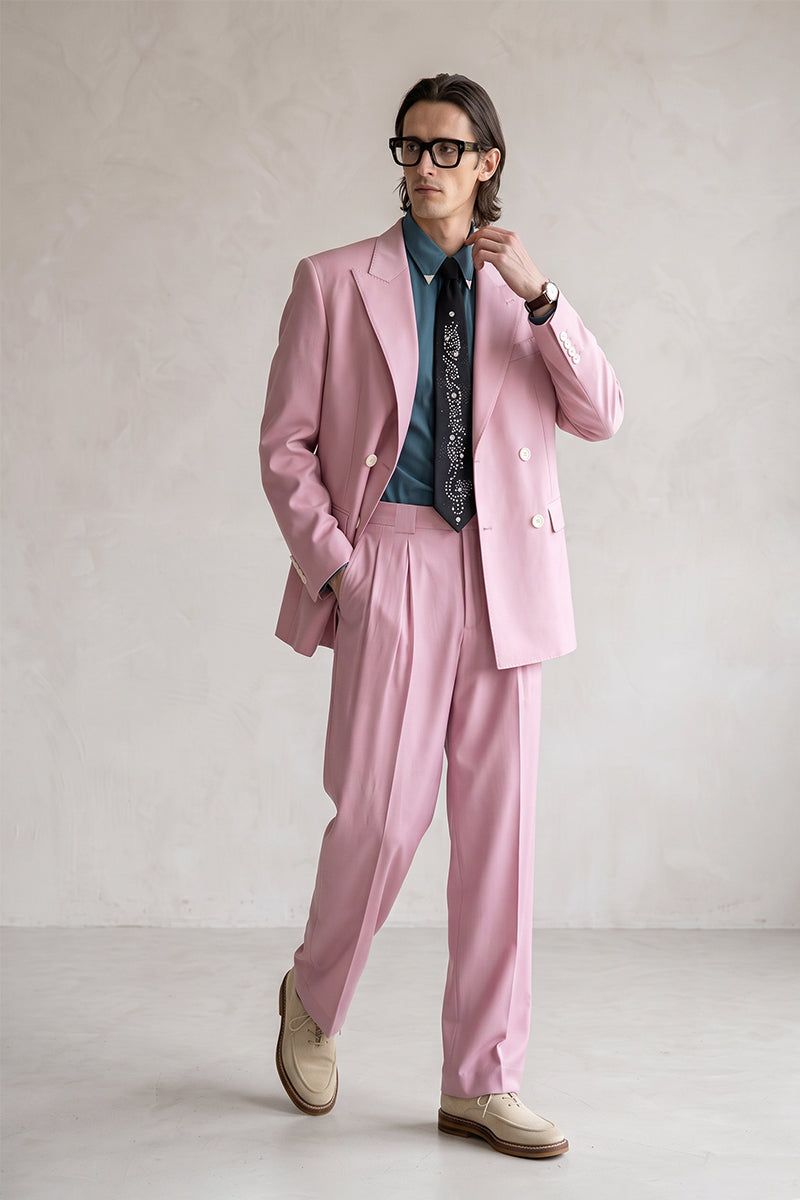 Pink 30% Merino Wool Blazers