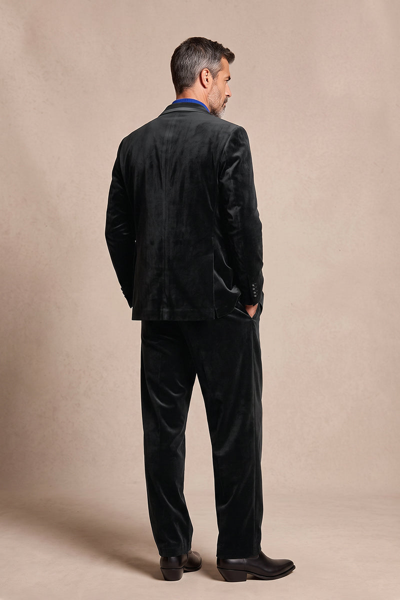 Black 100% Velvet Suits