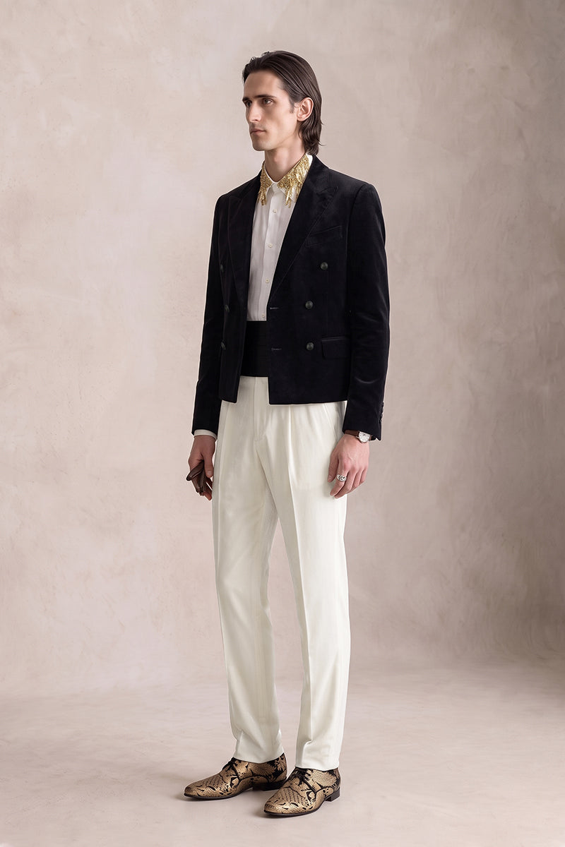 Black 100% Velvet Suits