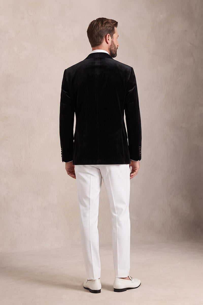 Black 100% Velvet Blazers