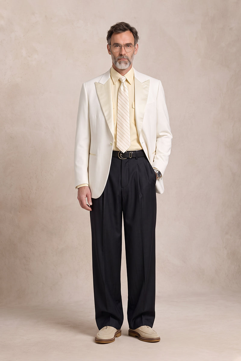 Beige 30% Merino Wool Suits