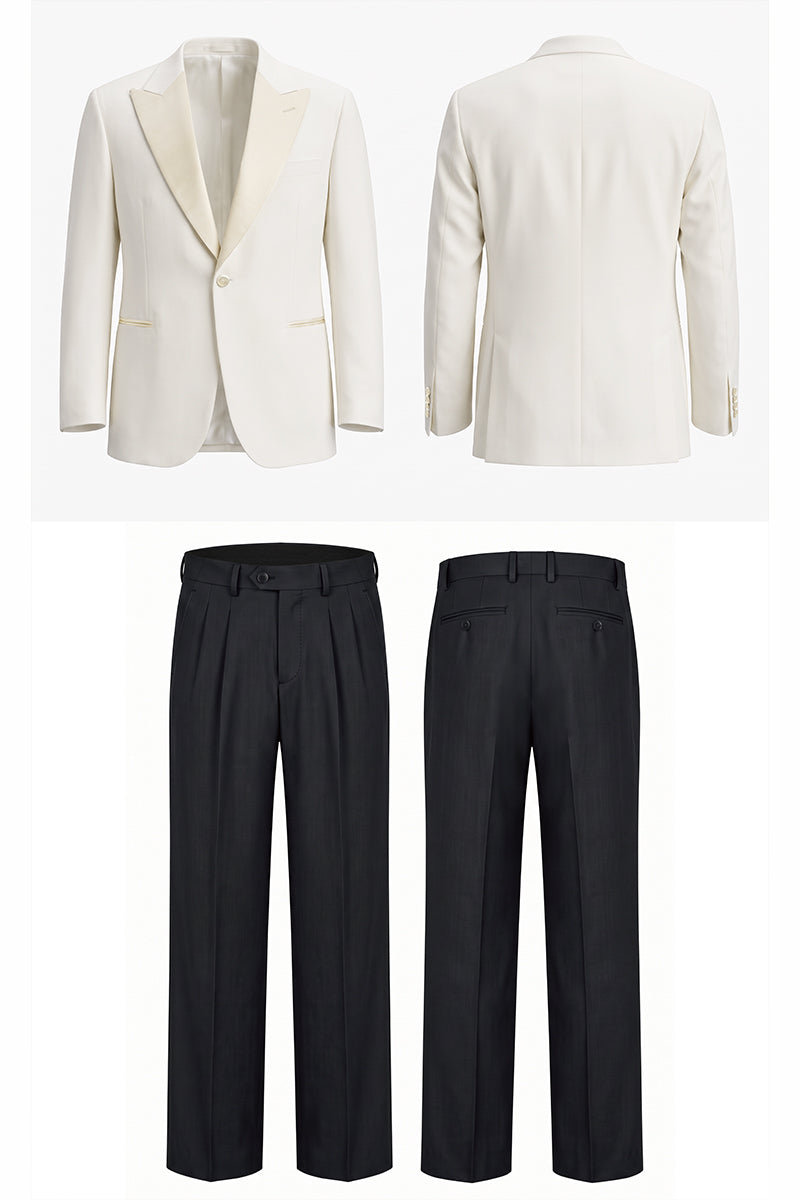 Beige 30% Merino Wool Suits