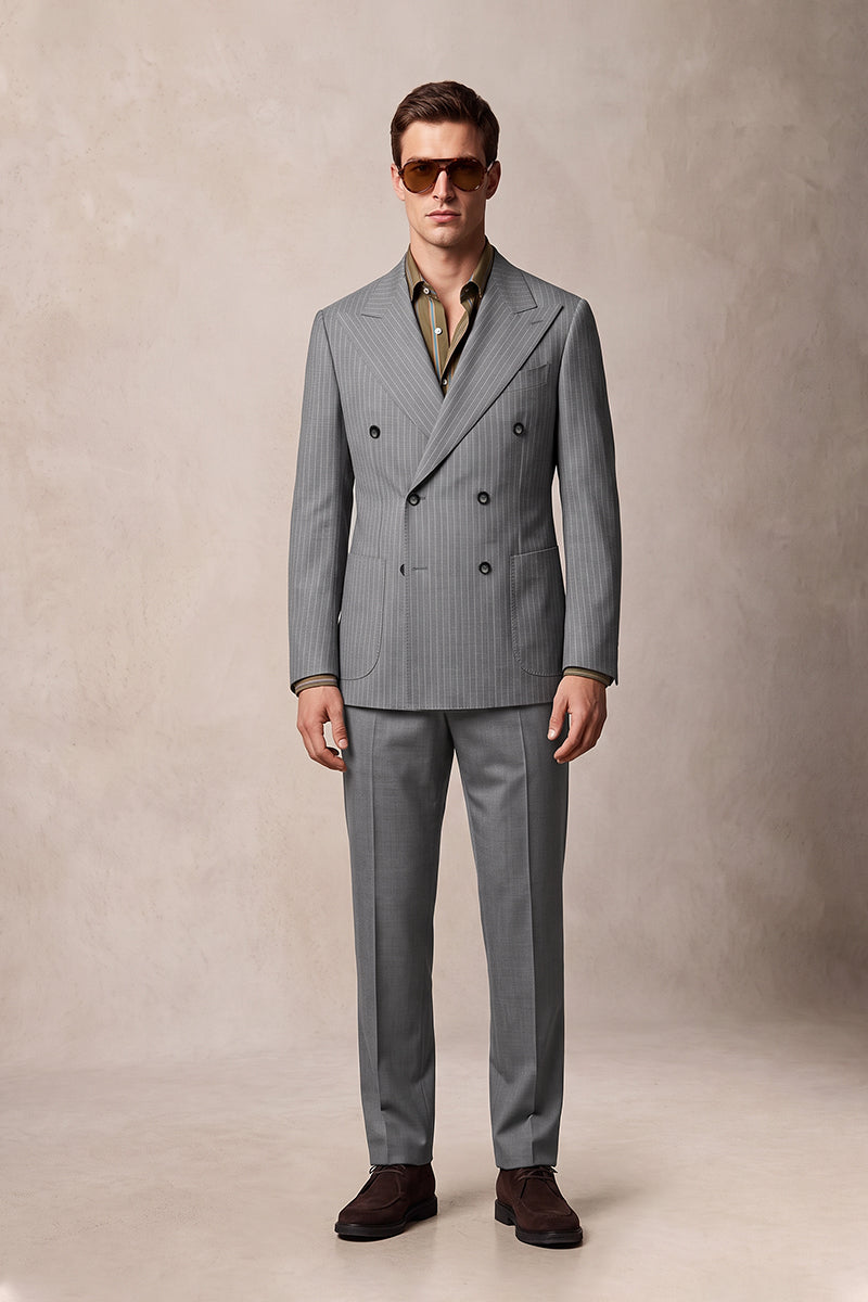 Gray 50% Merino Wool Suits