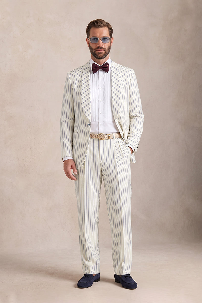 White 50% Merino Wool Suits