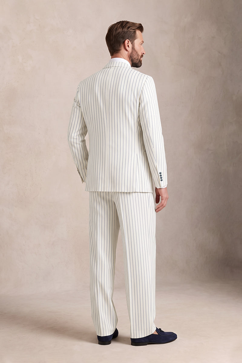 White 50% Merino Wool Suits