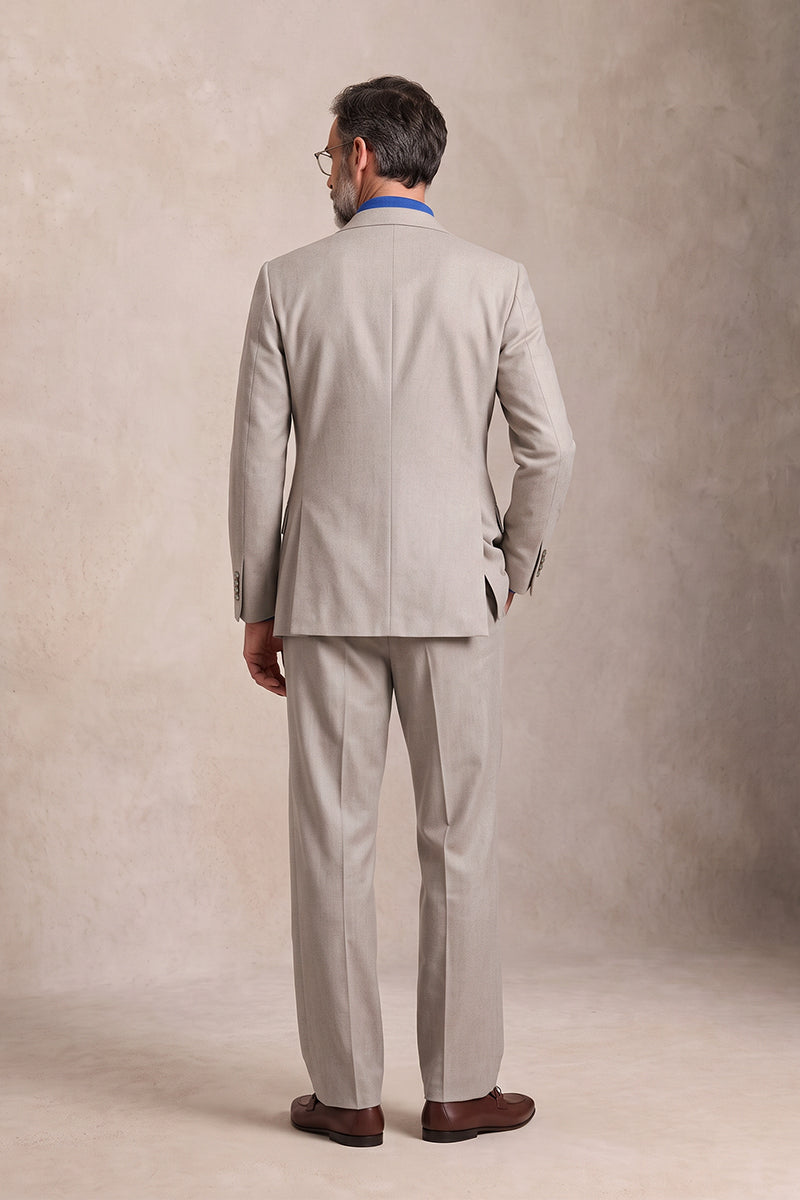 Light Khaki 70% Merino Wool Suits