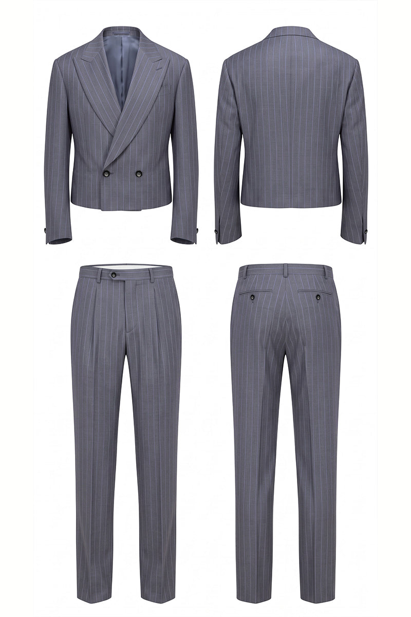 Gray 50% Merino Wool Suits
