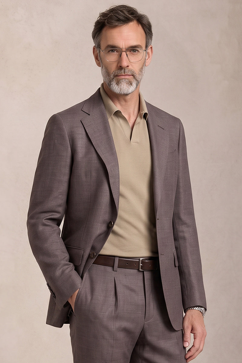 Costume gris en laine de Tencel