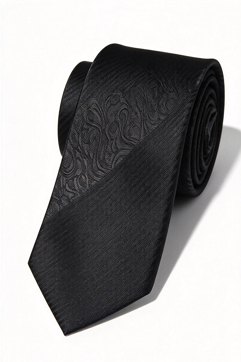 Men's Black Vintage Ties