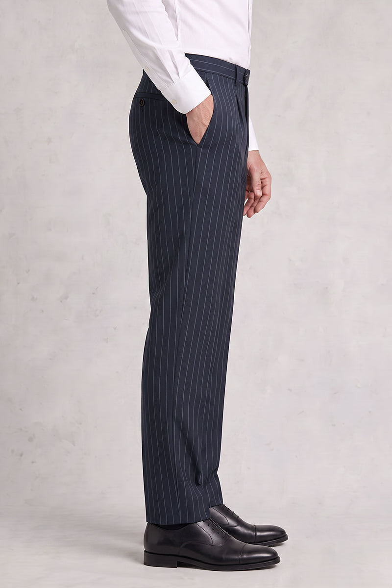 Blaue Merinowollhose