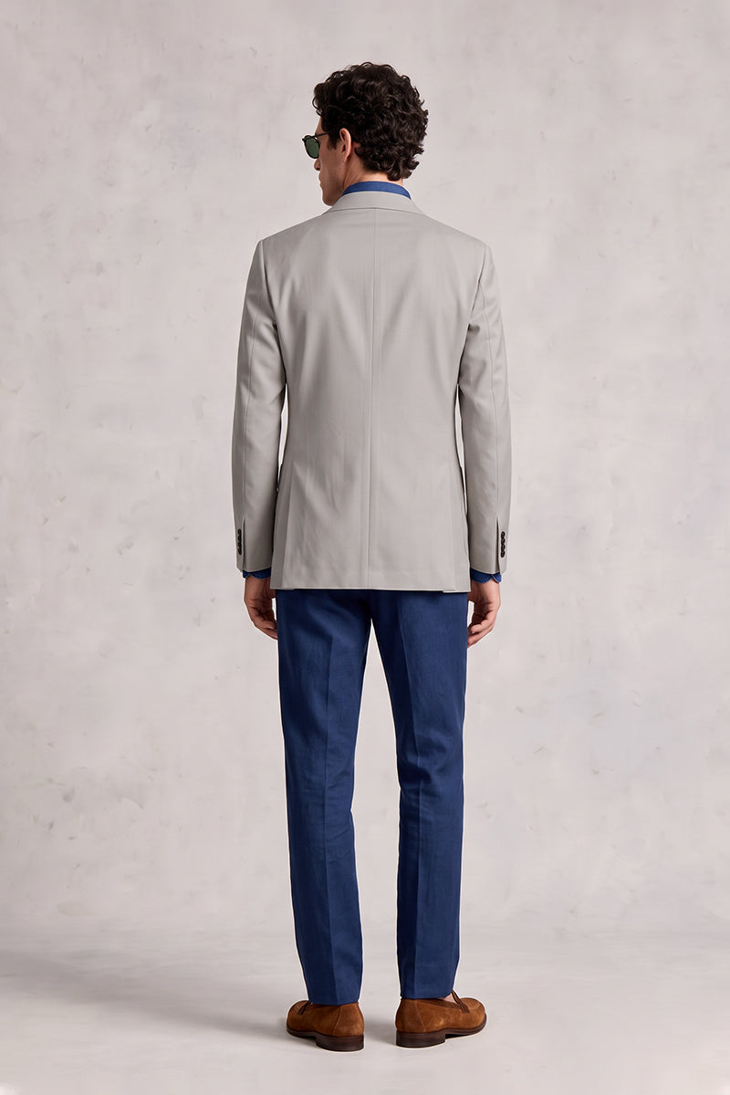 Light Gray 50% Merino Wool Blazers